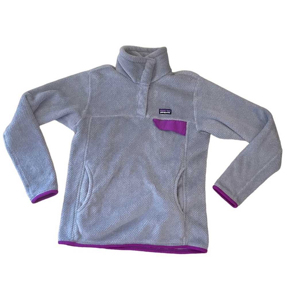 Patagonia Grey Retool Snap-T Pullover Sweater Sz M